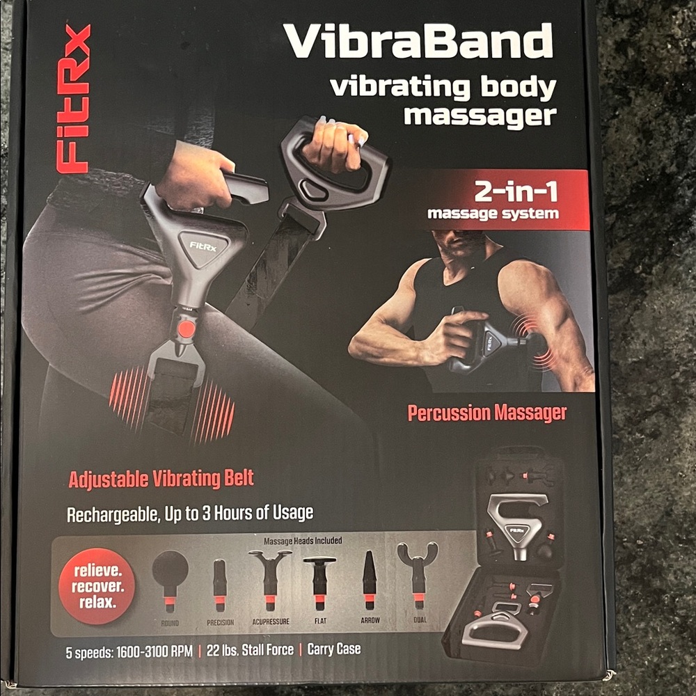 VibraBand Vibrating Body Massager - Black